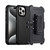 For iPhone 15 Pro 3 in 1 PC + TPU Sliding Sleeve Phone Case(Black)