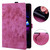 For iPad mini 5 / 4 / 3 / 2 / 1 Cartoon Sakura Cat Embossed Smart Leather Tablet Case(Rose Red)