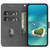 For Honor X7 Crystal Texture Colored Drawing Leather Phone Case(Crystal Peony)