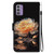 For Nokia G42 Crystal Texture Colored Drawing Leather Phone Case(Gold Peony)