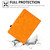 For Samsung Galaxy Tab A9 Embossed Smile Flip Smart Leather Tablet Case(Khaki)