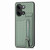 For OPPO Reno9 Carbon Fiber Vertical Flip Zipper Phone Case(Green)