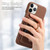 For iPhone 11 Pro Max Litchi Leather Oil Edge Ring Card Back Phone Case(Brown)