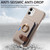 For iPhone 12 mini Litchi Leather Oil Edge Ring Card Back Phone Case(Khaki)