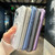 For iPhone 12 Transparent TPU Hybrid PC Magsafe Phone Case(Blue)