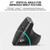 Logitech MX Vertical 4000DPI USB-C / Type-C + Unifying + Bluetooth Three-mode Ergonomic Wireless Vertical Optical Mouse (Black)