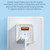 ROCK Space T66 Mini Dual-port Folding Super Si Travel Charger Power Adapter, CN Plug(White)