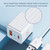 ROCK Space T66 Mini Dual-port Folding Super Si Travel Charger Power Adapter, CN Plug(White)
