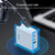 ROCK RH-PD64W T31 2C1A 65W Fast Charge Gallium Nitride Travel Charger, Specification: Set, CN Plug (White)