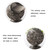 Retro Metal Spherical Ashtray With Lid Home Living Room Decoration Ornaments(Copper Rose)