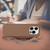 For iPhone 14 Pro Max Wrist Strap Holder TPU Phone Case(Coffee)