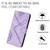 For iPhone 12 mini Line Pattern Skin Feel Leather Phone Case(Light Purple)