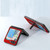 For Samsung Galaxy Z Flip5 ABEEL Genuine Leather Crocodile Pattern Phone Case with Holder(Red)