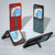 For Samsung Galaxy Z Flip5 ABEEL Genuine Leather Crocodile Pattern Phone Case with Holder(Red)