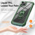 For iPhone 15 Plus TPU + PC Lens Protection Phone Case with Ring Holder(Green)