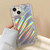 For iPhone 12 Pro Laser Sequin Waves TPU Phone Case(Transparent)