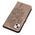 For iPhone 15 Plus Embossed Butterfly Leather Phone Case(Grey)