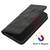 For iPhone 15 Plus Football Texture Magnetic Leather Flip Phone Case(Black)