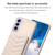 For Samsung Galaxy S22+ 5G BF26 Wave Pattern Card Bag Holder Phone Case(Beige)