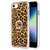 For iPhone SE 2022 / SE 2020 / 8 Electroplating Dual-side IMD Phone Case with Ring Holder(Leopard Print)