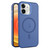 For iPhone 12 MagSafe Frosted Translucent Mist Phone Case(Royal Blue)