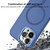 For iPhone 15 MagSafe Frosted Translucent Mist Phone Case(Royal Blue)