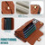 For Samsung Galaxy S21 Ultra 5G Crossbody Rhombic Horizontal Wallet Leather Phone Case(Brown)