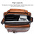 WEIXIER 8642 Men Business Retro PU Leather Handbag Crossbody Bag (Brown)