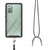 For Samsung Galaxy Note20 Starry Sky Solid Color Series Shockproof PC + TPU Protective Case with Neck Strap(Black)