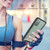 For Samsung Galaxy Note20 Starry Sky Solid Color Series Shockproof PC + TPU Protective Case with Neck Strap(Black)