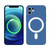 For iPhone 12 Pro Max Silicone Full Coverage Shockproof Magsafe Case(Blue)