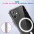 For iPhone XS Max Magsafe Case Simple Magnetic Ring All-inclusive Clear Crystal Acrylic PC +TPU Shockproof Case(Transparent)