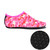 Non-slip Plastic Grain Texture Thick Cloth Sole Printing Diving Shoes and Socks, One Pair, Size:M (Rose Red Figured)