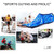 Non-slip Plastic Grain Texture Thick Cloth Sole Printing Diving Shoes and Socks, One Pair, Size:L (Rose Red Figured)
