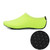 Non-slip Plastic Grain Texture Thick Cloth Sole Solid Color Diving Shoes and Socks, One Pair, Size:L (Fluorescent Green)