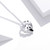 S925 Sterling Silver Heart-shaped Panda Women Nacklace Jewelry S925 Sterling Silver Heart-shaped Panda Women Nacklace Jewelry