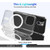 For iPhone 13 Magsafe Case Magnetic Ring Clear Crystal Acrylic +TPU Four-corner Airbag Shockproof Case(Transparent)