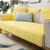 Four Seasons Universal Simple Modern Non-slip Full Coverage Sofa Cover, Size:70x210cm(Houndstooth Yellow)