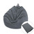 Corduroy Lazy Bean Bag Chair Sofa Cover, Size:100x120cm(Dark Grey)