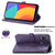 For Alcatel 1L 2021 Mandala Flower Embossed Horizontal Flip Leather Case with Holder & Three Card Slots & Wallet & Lanyard(Purple)