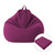 Lazy Sofa Bean Bag Chair Fabric Cover, Size:100 x 120cm(Purple)