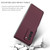For Samsung Galaxy Z Fold2 5G Armor Foldable Phone Case(Wine Red)