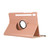 For Samsung Galaxy Tab S9+ 360 Degrees Rotation Holder Litchi Texture Leather Tablet Case(Rose Gold)