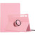 For Samsung Galaxy Tab S9+ 360 Degrees Rotation Holder Litchi Texture Leather Tablet Case(Pink)