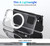 For iPhone 12 Pro Max Magsafe Case Magnetic Ring Clear Crystal Acrylic +TPU Four-corner Airbag Shockproof Case(Transparent)