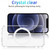 For iPhone 12 mini Magsafe Case Magnetic Ring Clear Crystal Acrylic +TPU Four-corner Airbag Shockproof Case (Transparent)