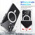 For iPhone 12 mini Magsafe Case Magnetic Ring Clear Crystal Acrylic +TPU Four-corner Airbag Shockproof Case (Transparent)