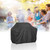 Outdoor Anti-UV Waterproof Dust-proof 210D Oxford Cloth BBQ Square Protective Bag Charcoal Barbeque Grill Cover, Size: 100x60x150cm(Black)