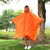 3 in 1 Aotu AT6927 Multifunctional Outdoor Camp Riding Raincoat Picnic Blanket,  Size: 217x143cm(Orange)