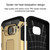 For Galaxy S6 Edge / G925 Tough Armor TPU + PC Combination Case (Gold)
